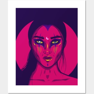 Pink woman Posters and Art